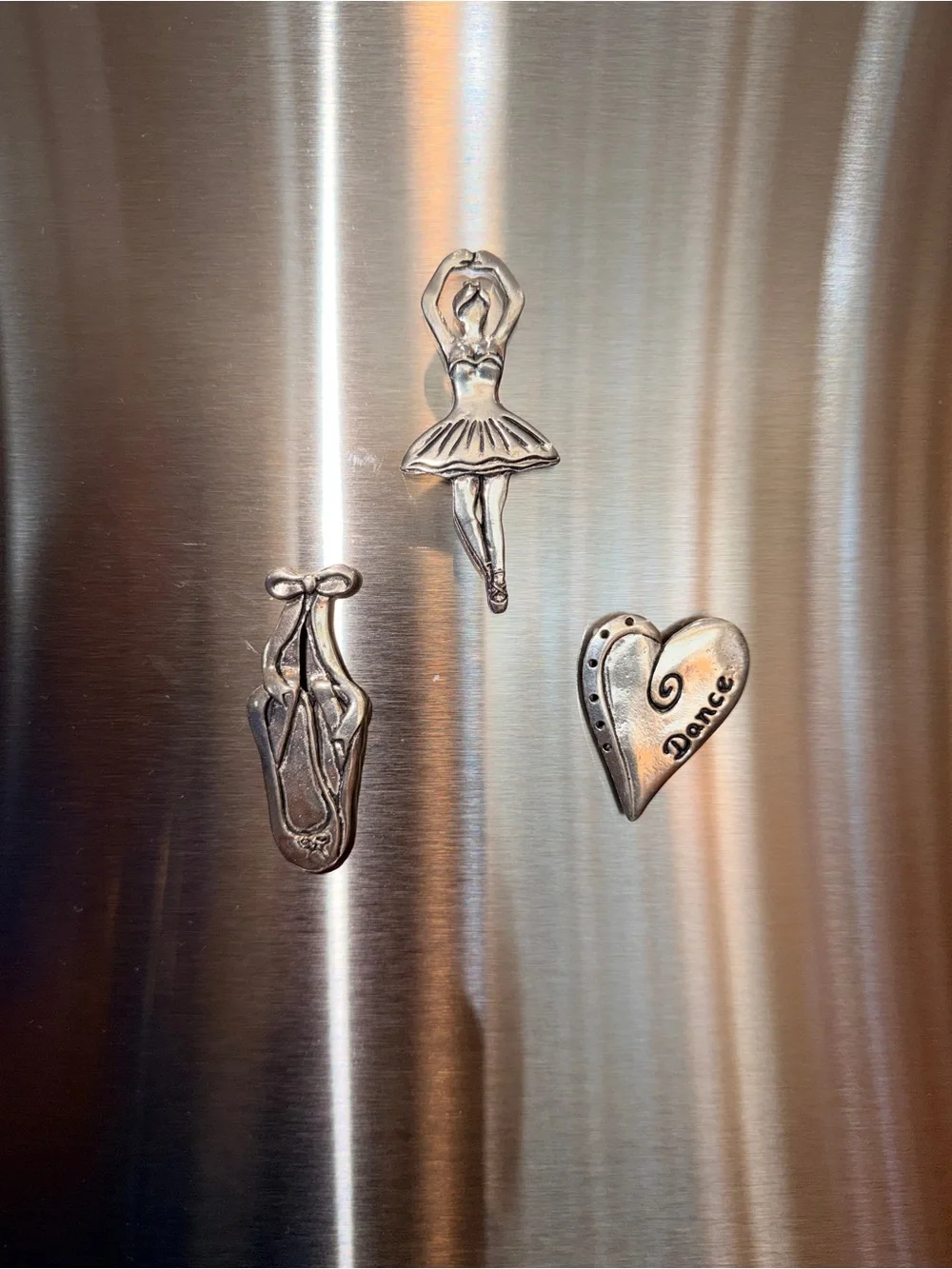 Ballet Magnet Set - Silver Dance Wall Decor